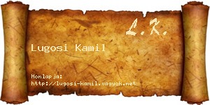 Lugosi Kamil névjegykártya